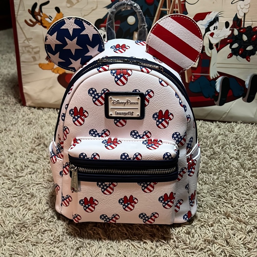 Loungefly Disney Americana Mini Backpack NWT